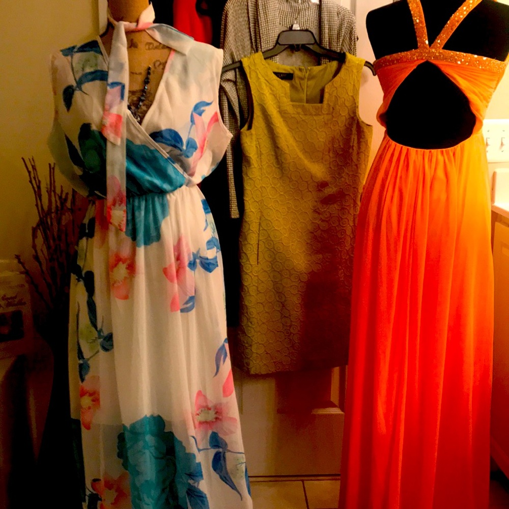Floral Sheer Maxi Dress